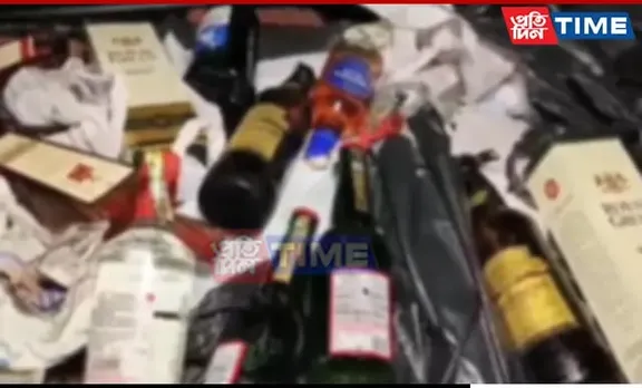 Excise Op At Khanapara Against Illegal Liquor Trafficked Into Assam